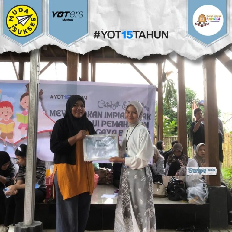 Catalyst EduAction YOT Medan Berjalan Sukses di Taman Literasi Ranggi