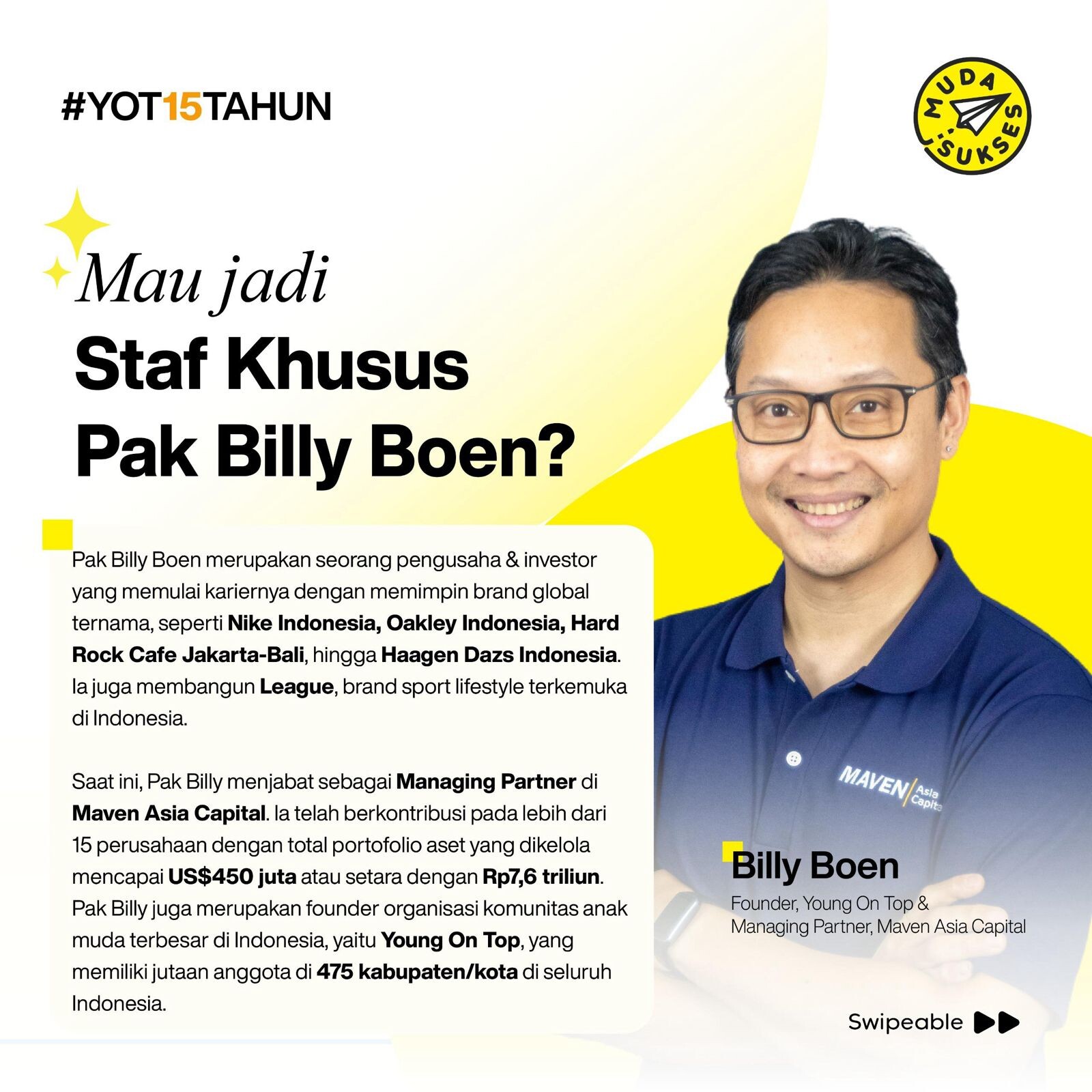 Staff Khusus Billy Boen