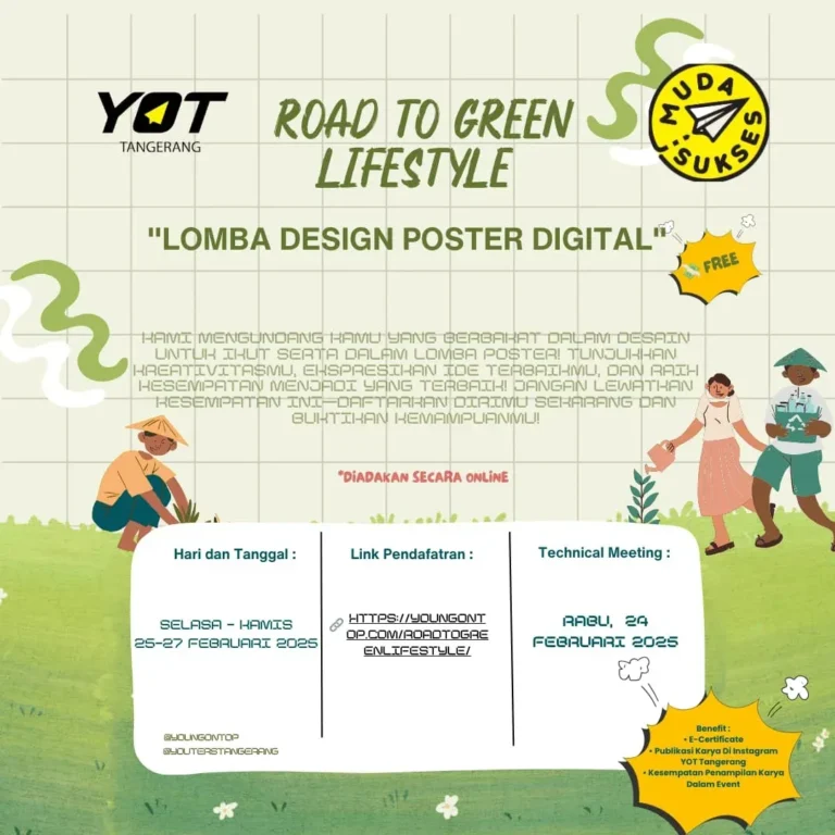 YOT Divisi Green Gelar Lomba Poster Digital Bertema Green Lifestyle