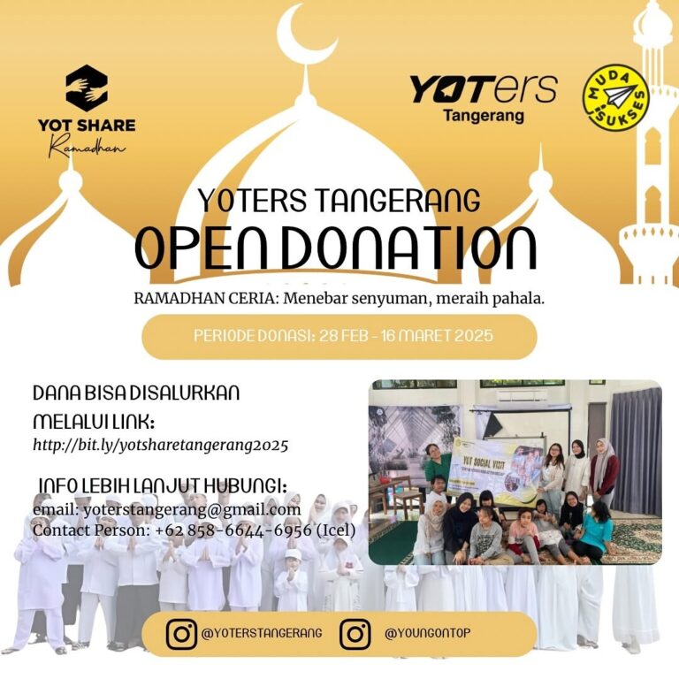 YOTers Tangerang Buka Open Donation: Berbagi Kebahagiaan di Bulan Ramadhan!