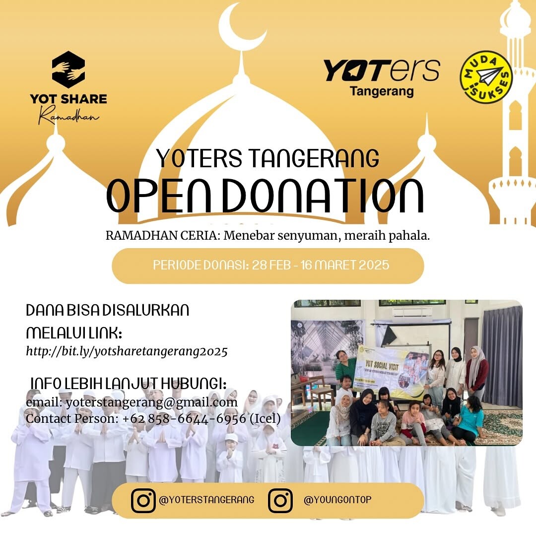 YOTers Tangerang Buka Open Donation: Berbagi Kebahagiaan di Bulan Ramadhan!