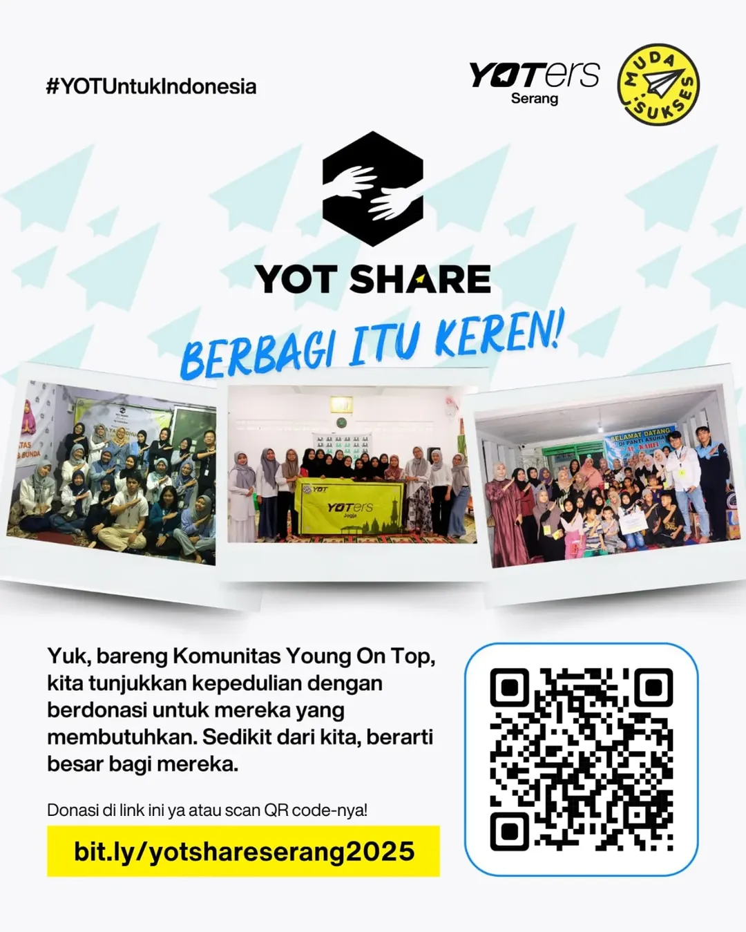 Berbagi YOT Share: Yuk, Ikut Berdonasi dan Tebarkan Kebaikan!